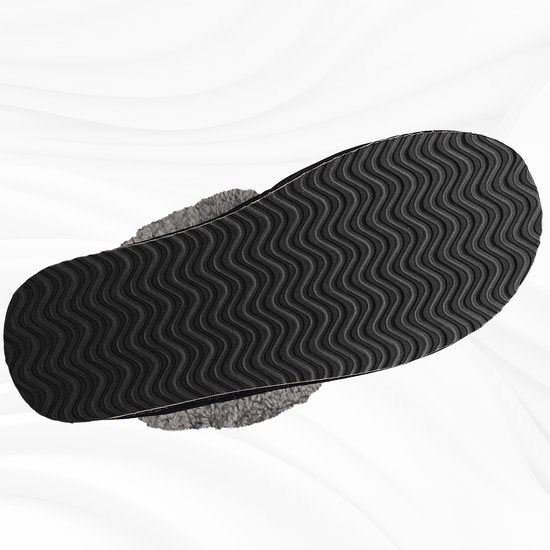 Pantoffels Dames - Sloffen - Maat 42/43 - Grijs - Anti-slip - Comfeet