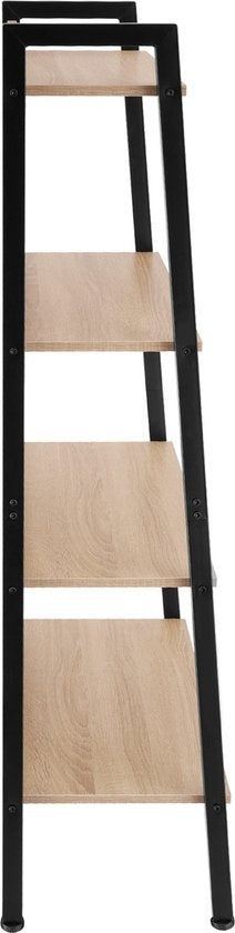 tectake - Wandrek ladderrek boekenrek Chatham - industrieel - lichtbruin - 404703