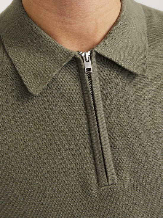 JWHMILANO KNIT POLO - XS - Heren - Gebreid - Groen