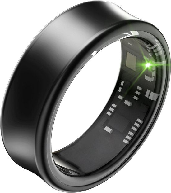 Focus® S2 Smart Ring - Zwart - Maat 12 - AI Coach - Hartslag - Menstruatiecyclus - Slaap Monitor - Herstelscore - Slimme Ring - Sport Prestatie - Stappenteller -IP68 Waterdicht - O2 Meting - Dames - Heren - Wearables - Oplaad Case - beschermring