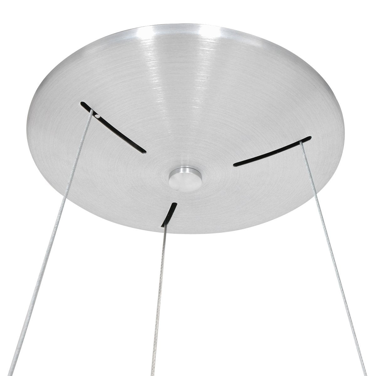 Hanglamp Ringlede 2695ZI Zilver rond 48cm, hoogte verstelbaar, gemaakt van kunststof en staal, Steinhauer modern design voor binnengebruik