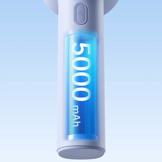 Jisulife Handheld Fan 10S - Draagbare Ventilator - LED Display - 5000mAh - Blauw