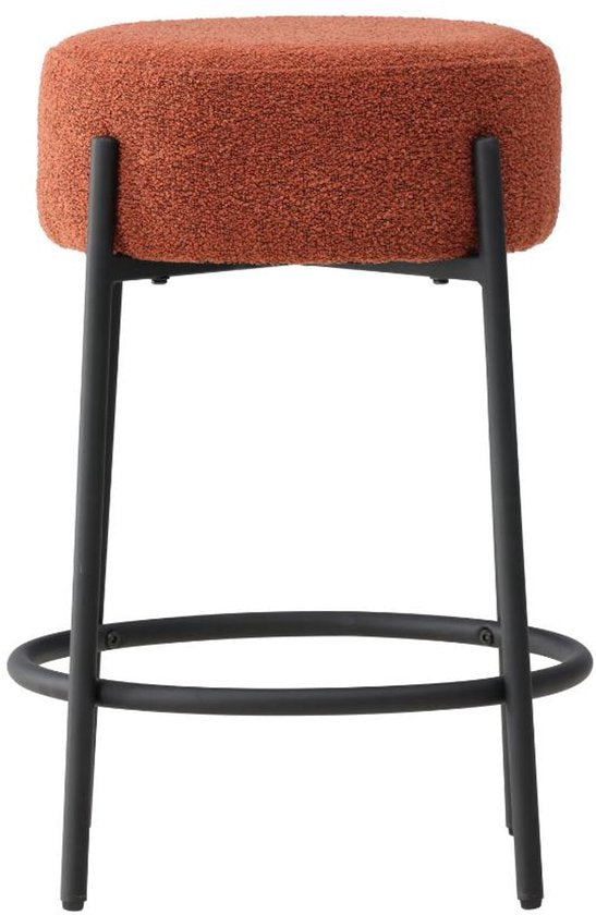 Tucson barstoel bouclé rood