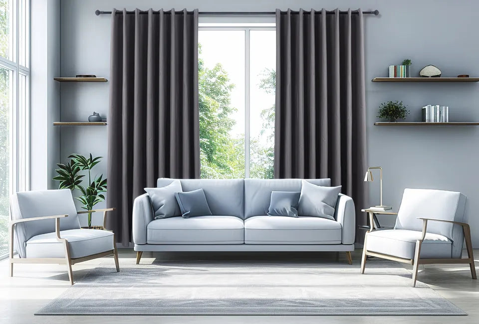 Home&Comfort Verduisterende Gordijnen - 3-laags - 95% Lichtwerend - 150/300 x 250 cm - Zwart