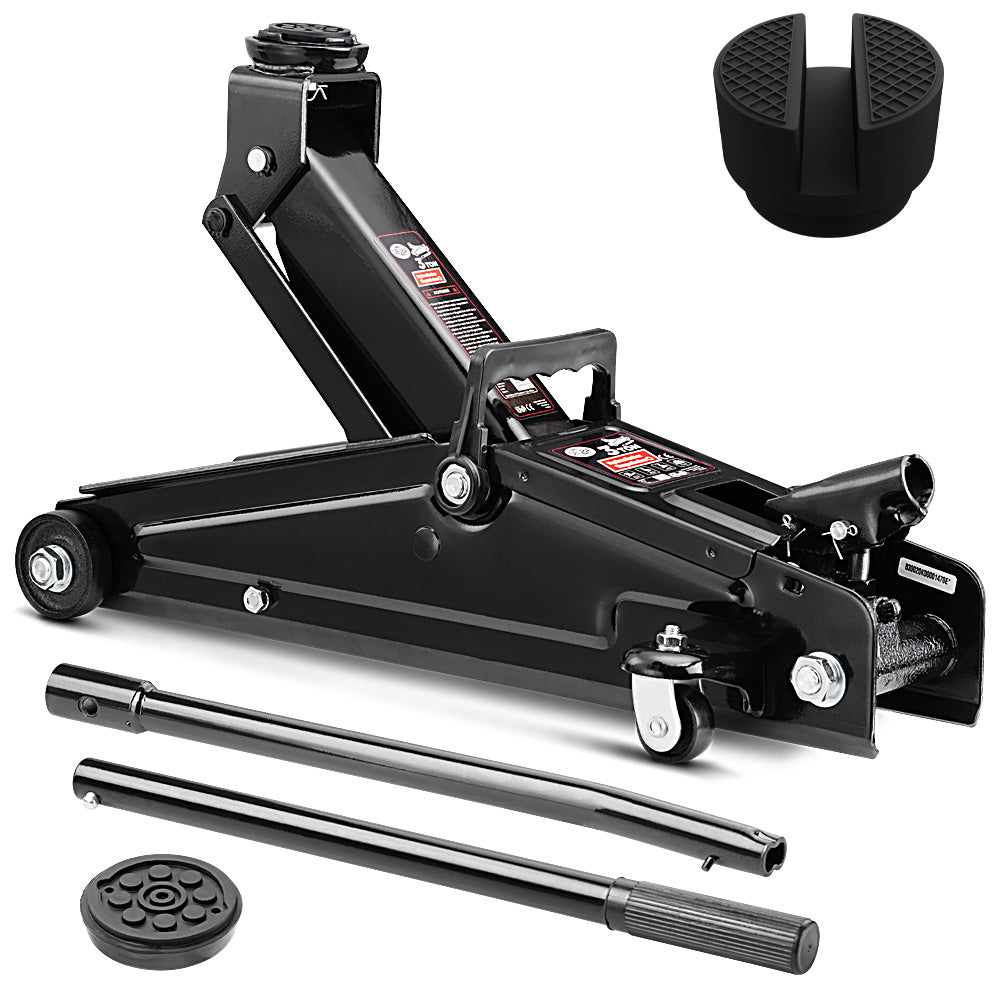 Hydraulische Krik 3 Ton 135-400mm + met staal versterkt rubber stootkussen