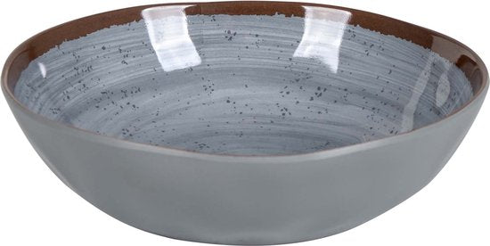 Bo-Camp - Servies - Halo - 12 Stuks - Grijs