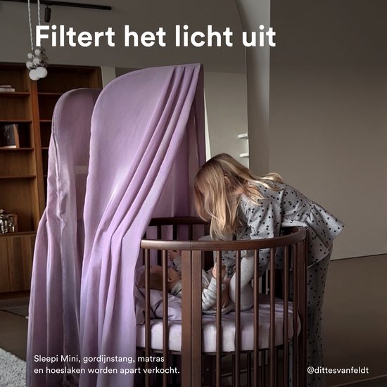 Stokke Sleepi Canopy V3, Lavender - Creëer een gezellige, rustige omgeving voor je baby - Eenvoudig te monteren - Lichtgewicht stof - Compatibel met Sleepi Mini & Bed