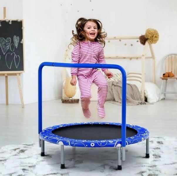 Coast Kindertrampoline – max. 150 kg – 92 x 92 x 80,5 cm – Blauw