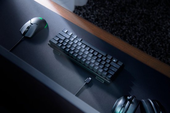 Razer Huntsman Mini - Gaming Toetsenbord - Lineaire Red Switch - RGB - 60% Layout - Qwerty - Zwart