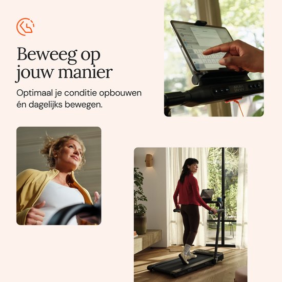 Moov Walk Loopband Inklapbaar - Walking Pad – Opvouwbare Wandelband - Treadmill 1-8 km/u – Incl. Accessoires
