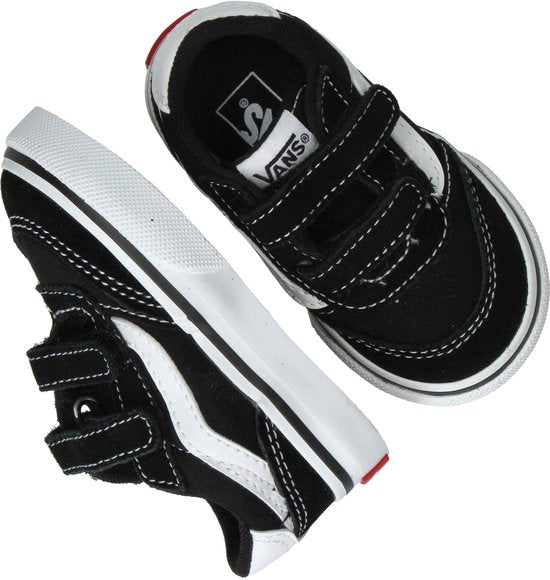 Vans Brooklyn LS V SUEDE/CANVAS ZWART/WIT Uniseks Sneakers - ZWART/WIT - Maat 23,5