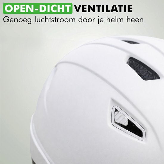 Travelhawk Skihelm - Snowboard Helm - Ski Helm - Unisex - Wit - L