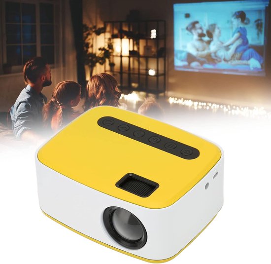 Fuegobird T20 Mini Beamer Projector - Pocket Beamer - Draagbaar - LED - Ondersteuning van 1920*1080 - Wit