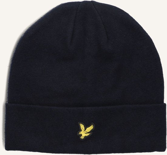 Lyle & Scott Muts Wol Blend Navy - Maat one size fits all - Heren