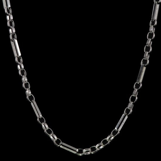 Laura Ferini Dames Ketting Valentina Zilver - Zilverkleurige Schakelketting