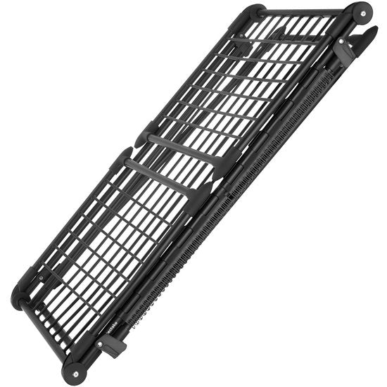 tectake® Droogrek - Wasrek - 18 Meter Drooglengte - Inklapbaar - Staand - Droogrekken met 2 Houders voor Kleine Was - Hoge Zijvleugels voor Lange Kleding - Zwart