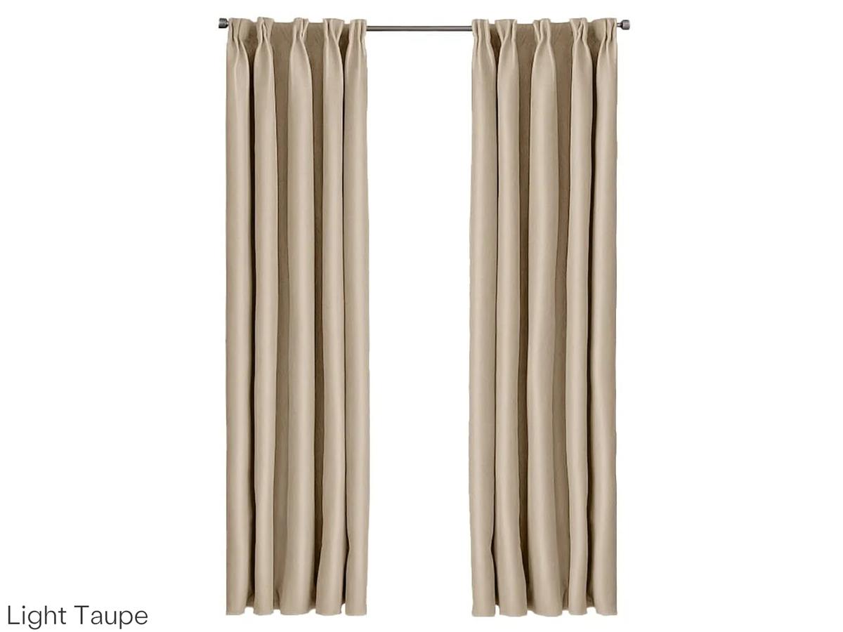 Larson Blackout Gordijn - Lichtwerend en Isolerend - maat 150 x 250 cm - Zwart