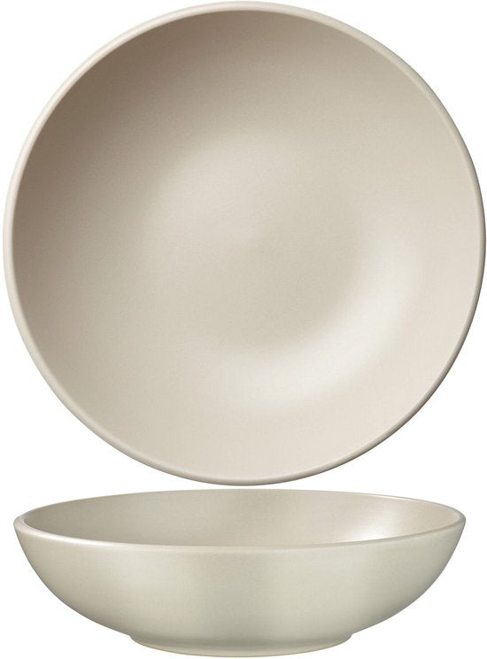 tectake® Serviesset Una - 30-delig - Aardewerk - 6 Persoons - Stijlvol en Duurzaam Servies - Bordenset met Grote en Kleine Borden, Kommen, Schaaltjes