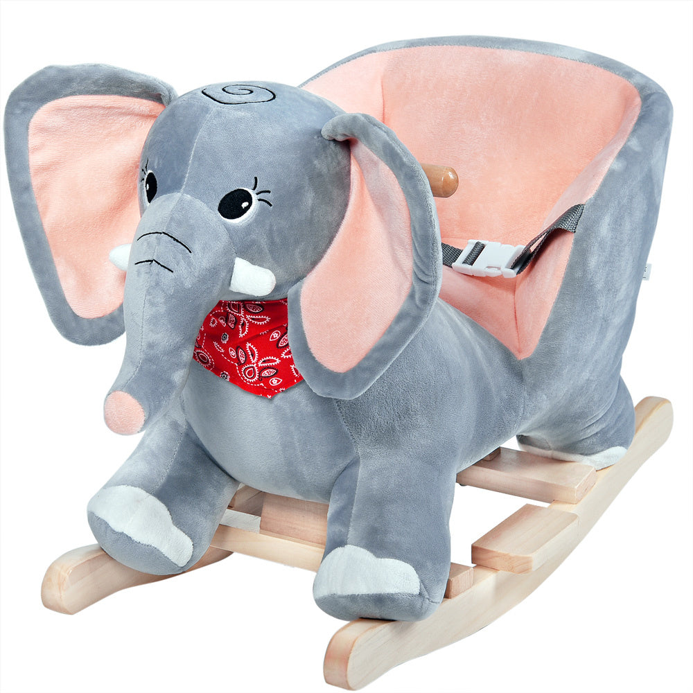 Spielwerk Schommelstoel kinderen olifant met veiligheidsgordel