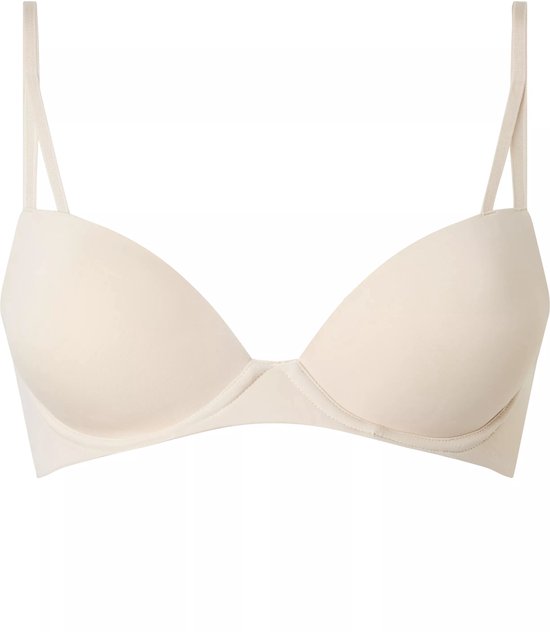Calvin Klein dames Seductive Comfort push-up T-shirt bra - T-shirt BH - beige