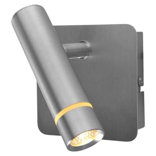Wandlamp Volari 4712ST stalen LED spot met leescomfort, draaibaar en kantelbaar, Steinhauer, modern design 500 lumen