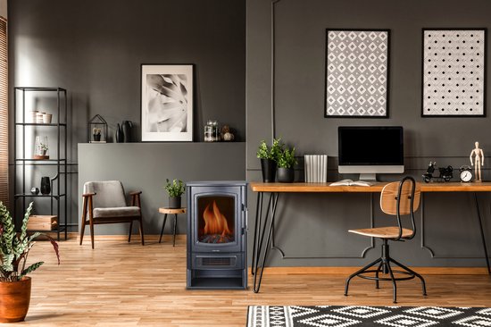 alpina Elektrische Sfeerhaard Helsinki ND-183 - Elektrische Haard met Verwarming - LED Vlammeneffect
