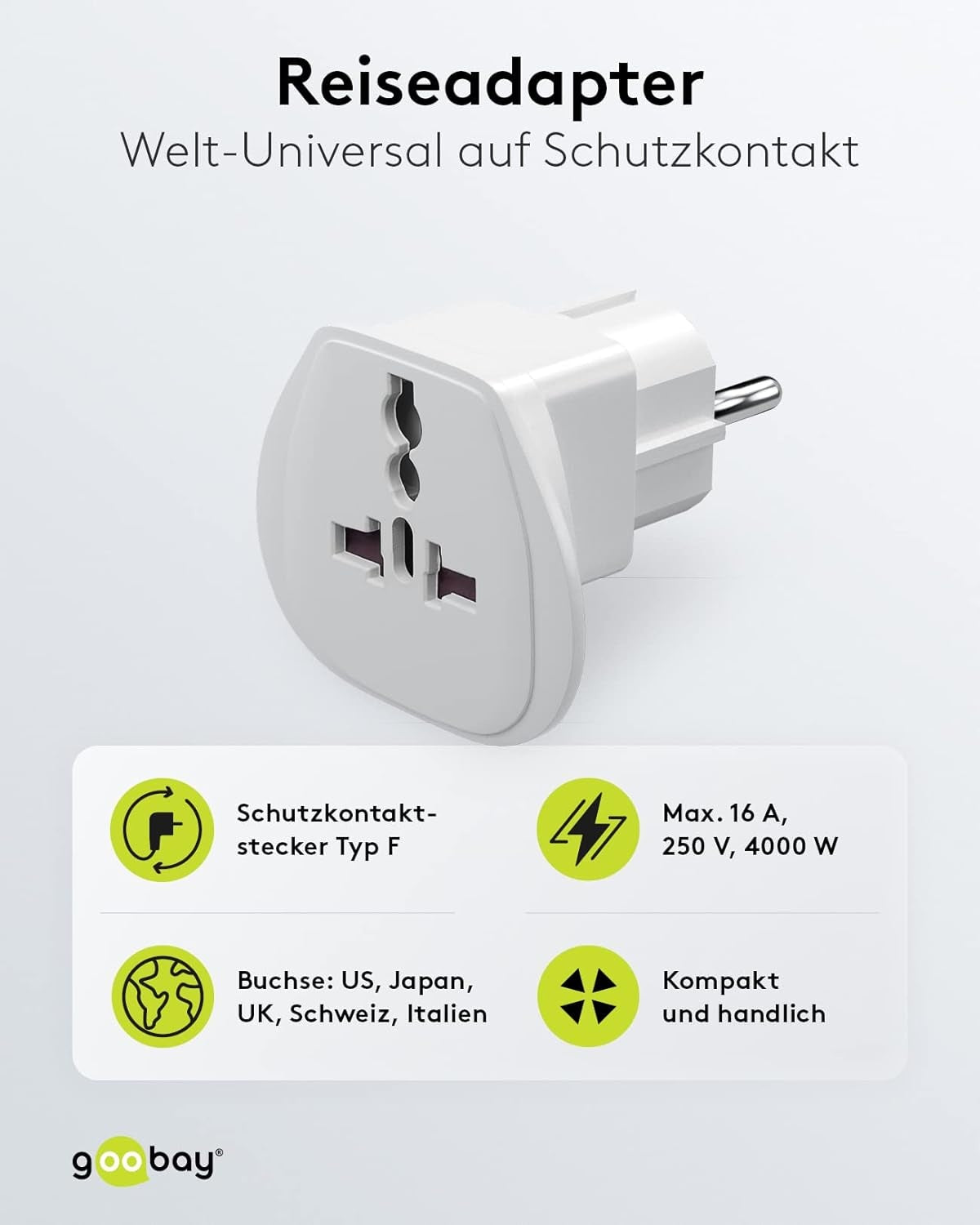 Goobay Reisstekker - CEE