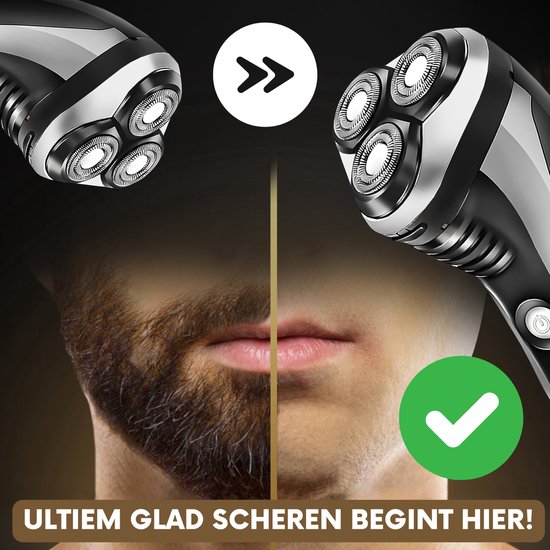 2-in-1 Scheerapparaat Mannen met Trimmer S1111 - Sansbeauté® - Nat & Droog – Precisietrimmer - Elektrisch - Electric Shaver - Waterproof