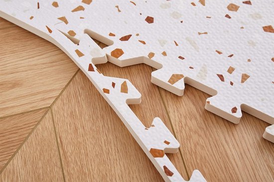 NilaFee™ - Speelmat - Foam - Baby - Speelkleed - Kruipmat - 180 x 120 x 1.5 cm - Puzzelmat - Opbergtas - Classic Zand