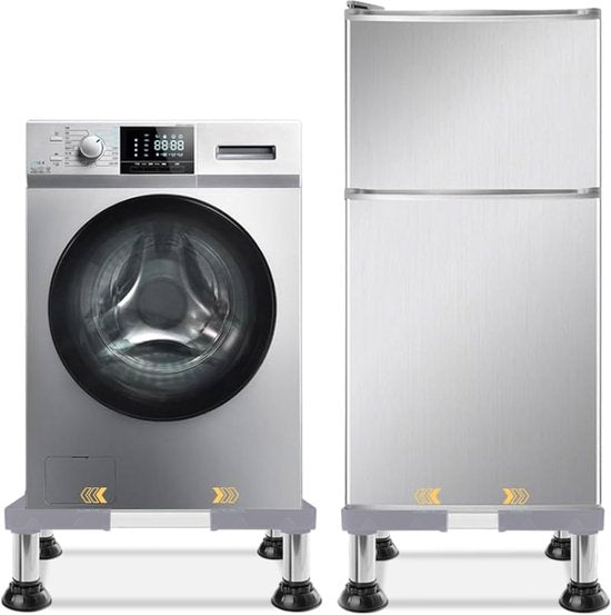LUFT Wasmachine Verhoger - Wasmachine Opbouwmeubel - Wasmachine Sokkel - Kast - Geschikt voor Droger, Koelkast, Vaatwasser en Vriezer - Voor Bosch, Samsung, Miele, AEG, LG, Haier - Verstelbaar