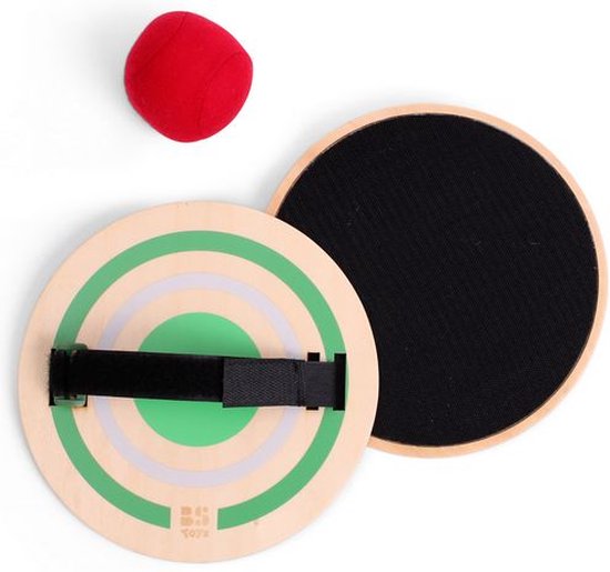 BS Toys Vang spel - Houten speelgoed - Sport - Vang Werpspel met klittenband