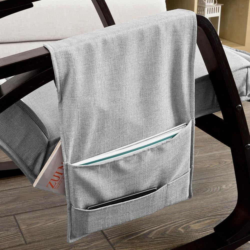 SoBuy Schommelstoel – Verstelbaar - max. 150 kg – 80 x 66 x 92 cm – Grijs