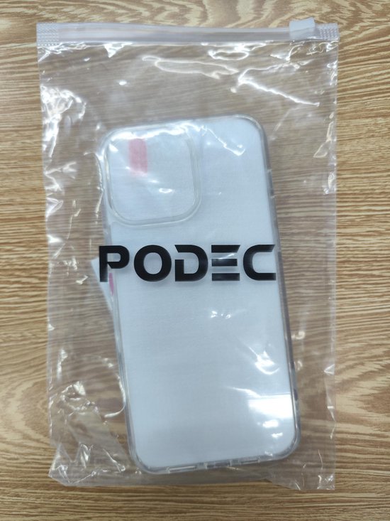 Podec Hoesje Transparant - Bundel met 2x Screenprotector + 2x Cameraprotector - Telefoonhoesje met Beschermglas - Case Doorzichtig - Geschikt voor iPhone 14 pro max