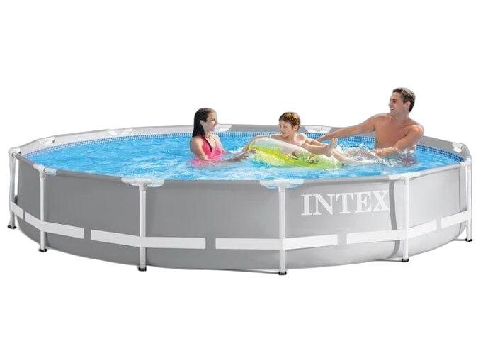 Intex Prism Frame Zwembad - Rond Model - 366 x 76 cm - Blauw