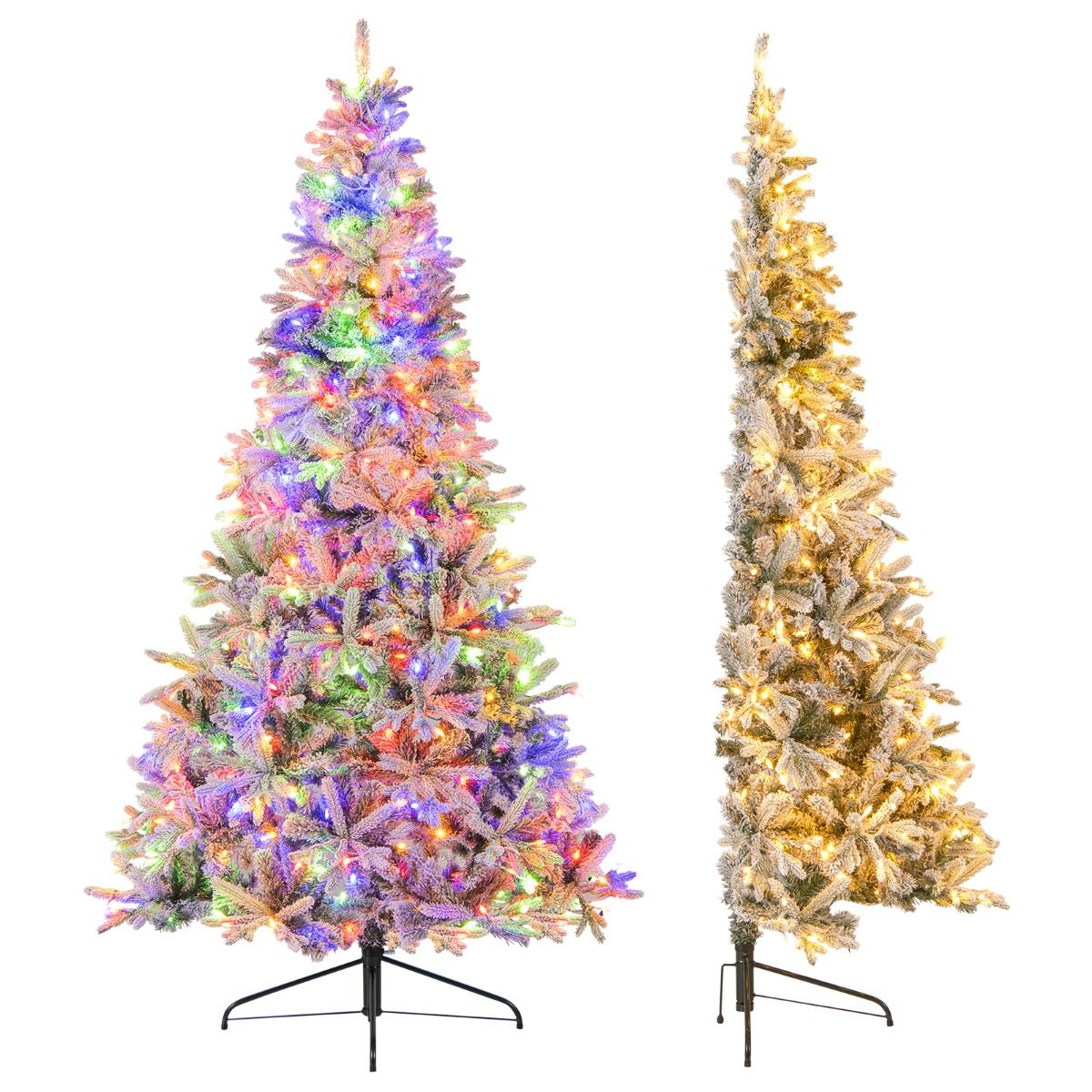 Coast Half Kunstkerstboom Voorverlicht 210 cm – Sneeuw Effect – Wit/Groen – 126 x 63 x 210 cmCoast Half Kunstkerstboom Voorverlicht 210 cm – Sneeuw Effect – Wit/Groen – 126 x 63 x 210 cm