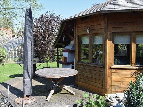 Perel Buitenhoes voor parasol, grijs, 220 cm x 40 cm