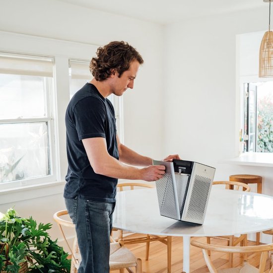 Medify Air MA-25 Luchtreiniger – 170 m³/u Air Purifier – HEPA H13 Filter & Touchbediening – Nachtmodus – Luchtfilter tegen Hooikoorts, Allergieën & Huisstofmijt – Zilver