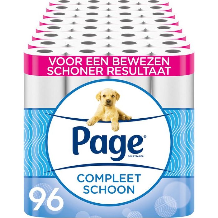 Page toiletpapier - 96 rollen - Compleet Schoon wc papier - met een vleugje katoen