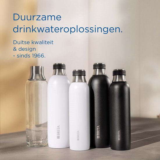 BRITA - SodaTRIO - Soda - Glazen Fles - Accessoire Voor Sodamaker 2-Pack