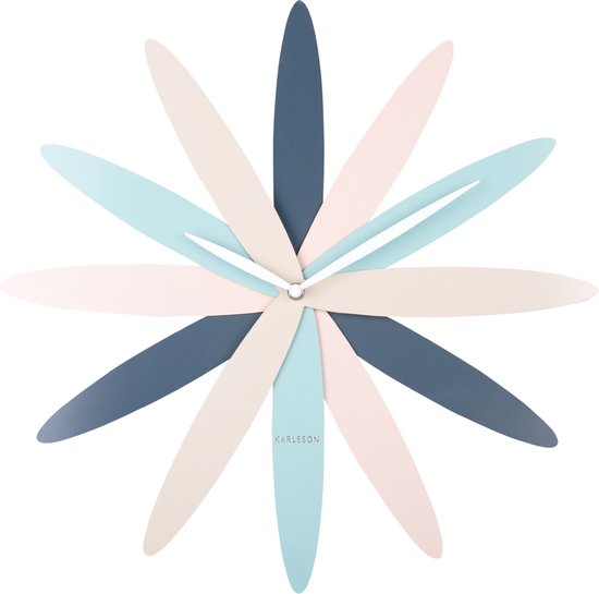 Karlsson Wandklok Bloom - Multicolor - Ø45cm - Wandklok Modern