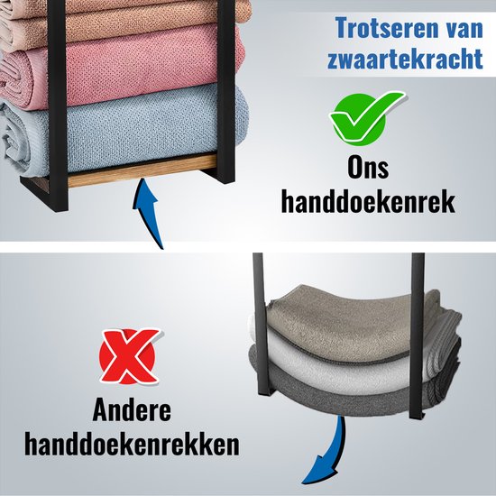 SV Living Handdoekrek - Handdoekhouder - Voor Badkamer en Keuken - 77*28*14cm