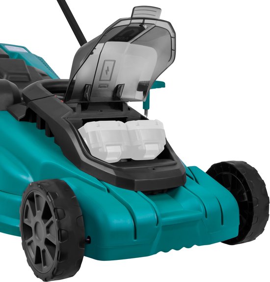 VONROC Accu Grasmaaier – 40V – 38 cm maaibreedte - Vier instelbare maaihoogtes: 35/45/55/65 mm - Incl. 45L Opvangbak - Excl. Accu’s en snellader