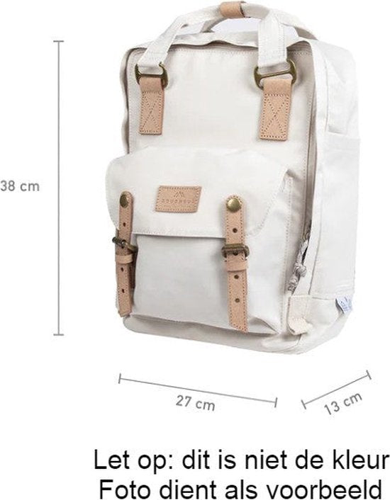 Doughnut laptoprugzak / Rugtas / Schooltas - 14 inch - Macaroon Reborn - Denim