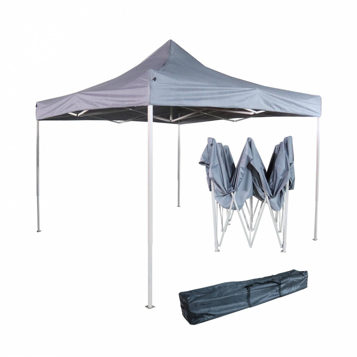 VDD Opvouwbare Partytent - Inclusief Draagtas - Waterdicht - 3x3M - Grijs