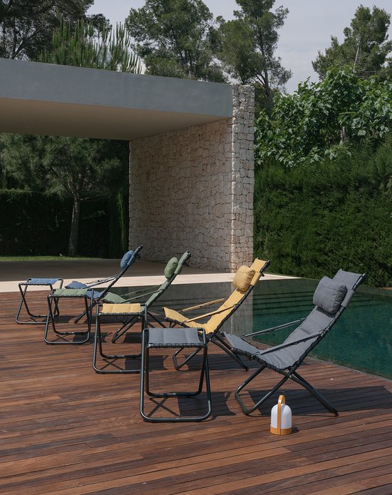 Crespo - Loungestoel - AP/262 - Tex-Comfort - Licht grijs
