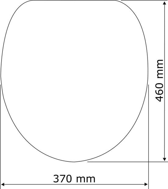 Wenko Wc-bril Aurora 36,2 X 45 Cm Thermoplast Wit