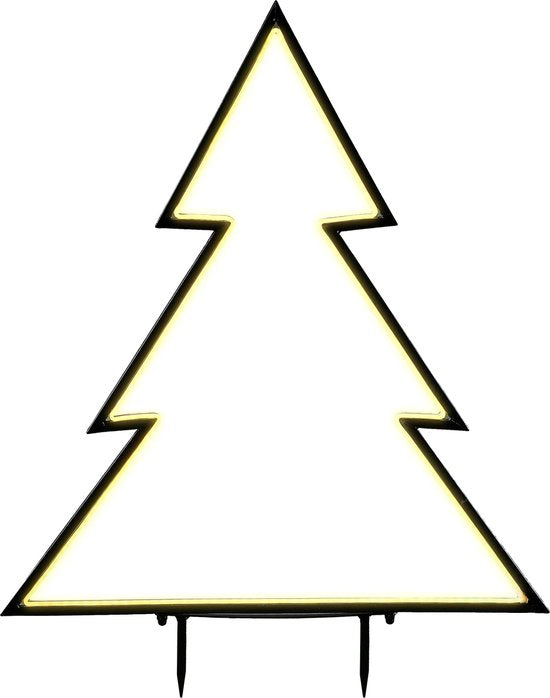 Luca Lighting Garden d'Light Kerstboom - L90 x H100 cm - Metaal - Zwart