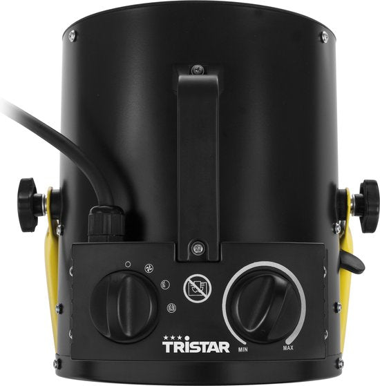 Tristar KA-5061 Industriële Kachel - 1500 W - 3000 W - 3 Standen - Regelbare Thermostaat - IPX4 Spatwaterdicht - Zwart/Geel
