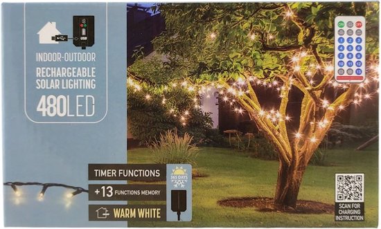 LED-lichtkrans Lifetime Warm wit 20 m Zon
