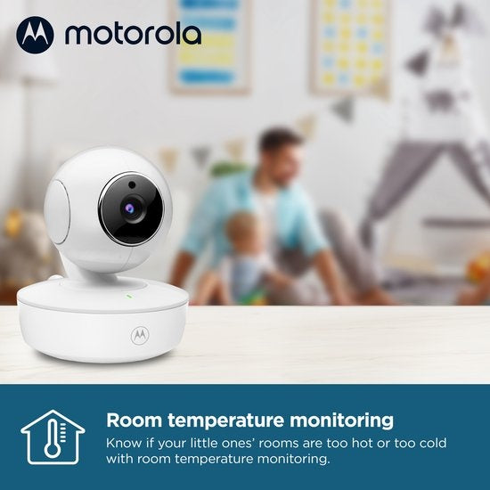 Motorola Nursery Babyfoon met Camera - VM55 - 5-inch Kleurendisplay - Draadloos - Infrarood Nachtzicht - Kantelende Camera - Terugspreekfunctie